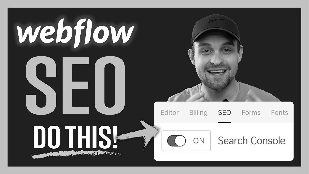 Do THIS for SEO on Webflow Websites |  Step-by-step information