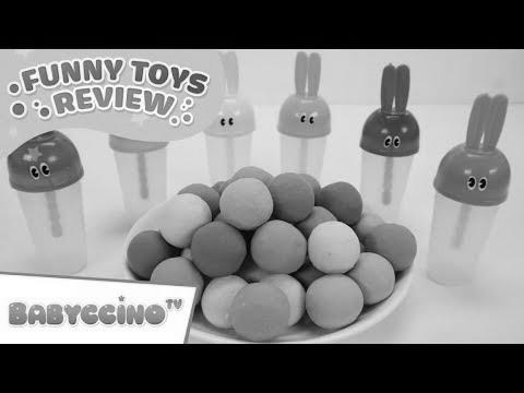 Babyccino Humorous Toys Evaluate Episode 9 – Study Colors Rainbow Ice Cream & Kinetic Sand
