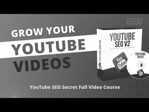 Make cash online with the assistance of YouTube SEO Secrets |  100% free full video course |  YouTube SEO