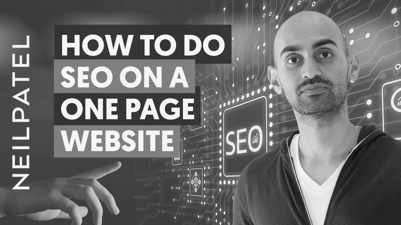 How to do search engine optimisation on a One Web page Web site