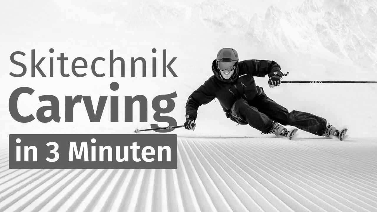 Ski carving technique defined in 3 minutes (simple) |  study to ski