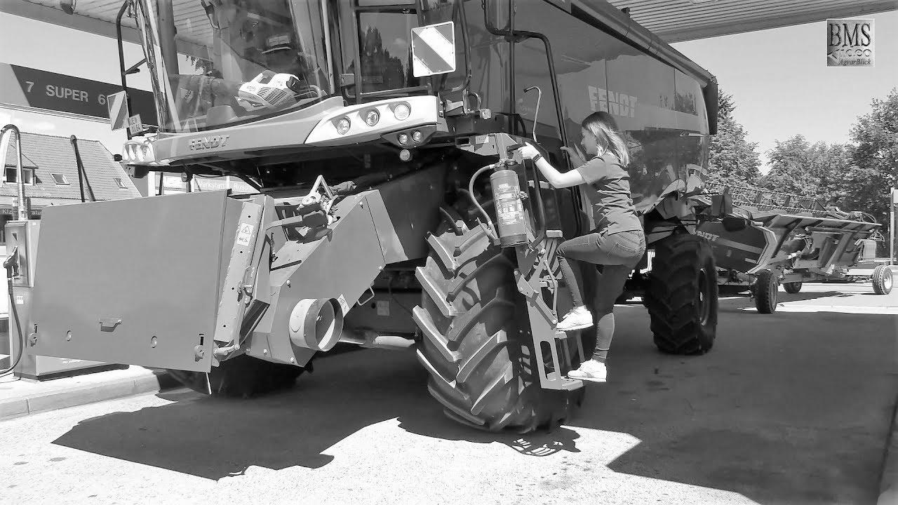 Mix harvester Fendt 8410 P Agravis Technik Demonstration grain harvest 2018 new combine harvester wheat