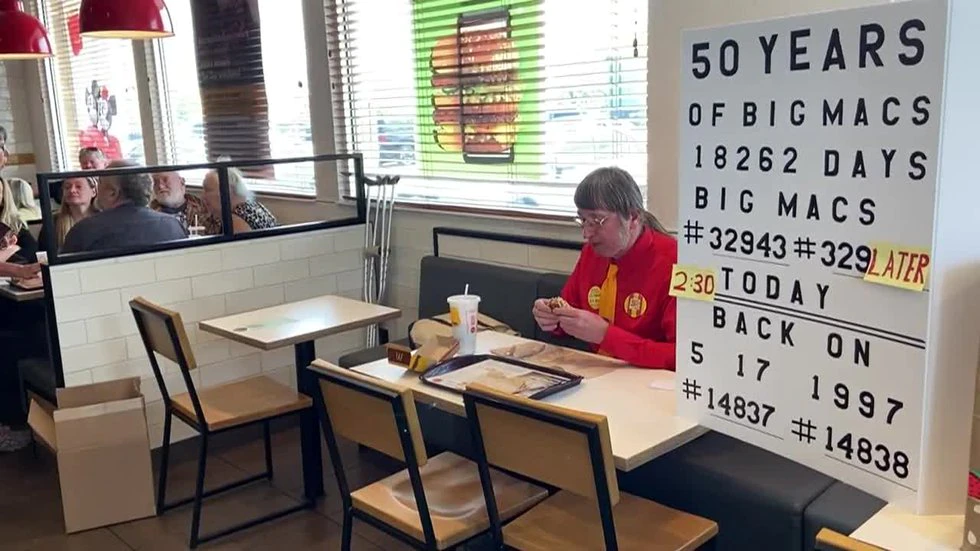 Wisconsin man celebrates 50 years of eating Big Macs day by day