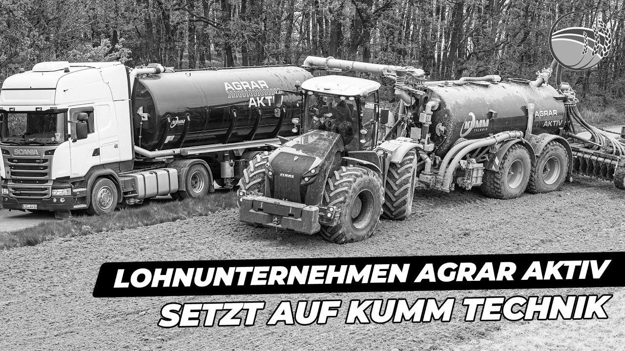 Agrar Aktiv contractors depend on liquid manure expertise from KUMM Technik |  Claas Xerion 4000