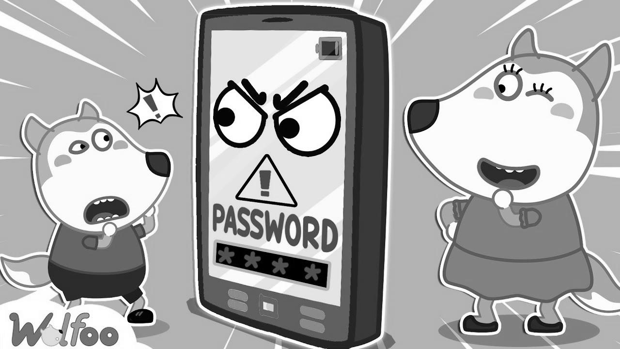 Stop Wolfoo!  Do not Try to Unlock Mom’s Cellphone – Learn Good Habits for Kids |  Wolfoo Channel