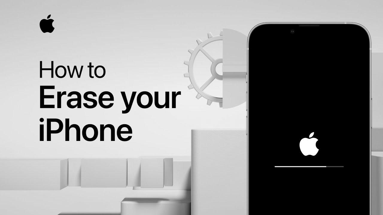 Methods to erase your iPhone |  Apple support