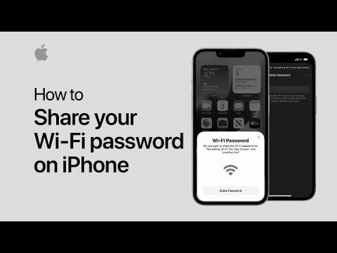 Tips on how to share your Wi-Fi password |  Apple assist